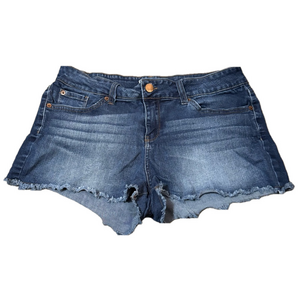 No Boundaries Cotton Blend Denim Jean Cut Off Shorts Juniors Size 17